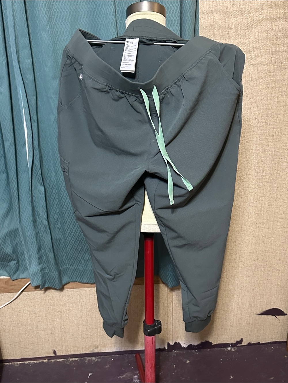 Figs Sage green technical pants